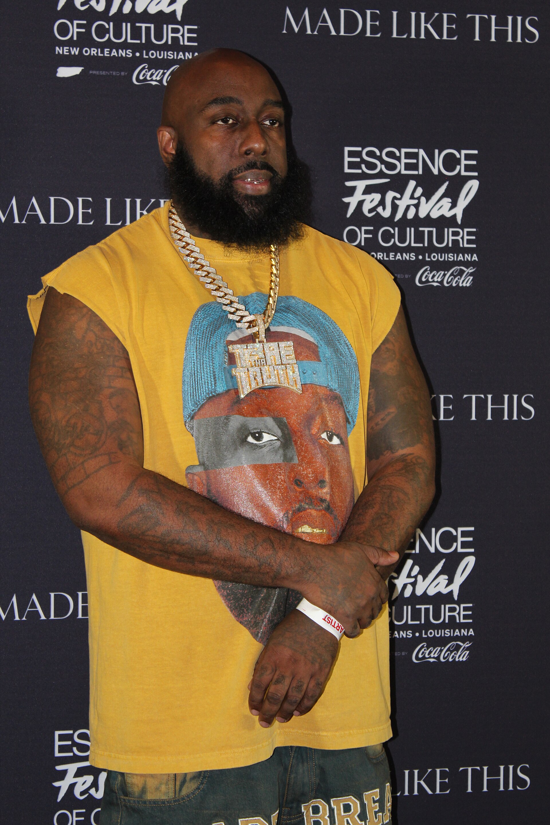Trae Tha Truth at the Essence Festival of Culture 2025 in New Orleans, Louisiana in July 2025.