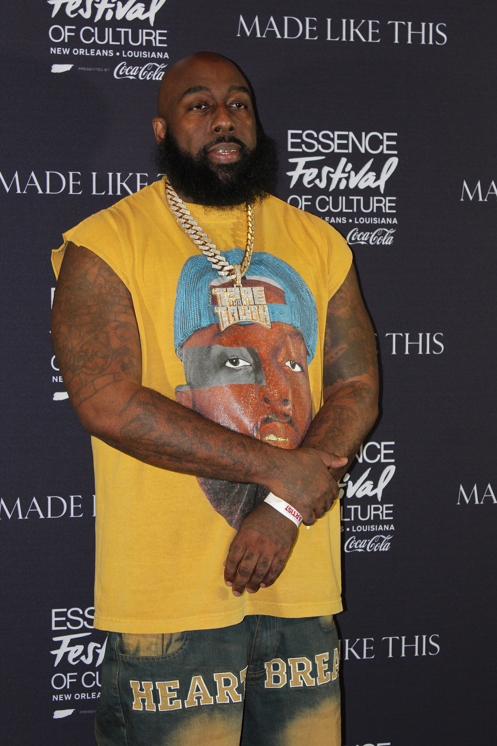 Trae Tha Truth at the Essence Festival of Culture 2025 in New Orleans, Louisiana in July 2025.