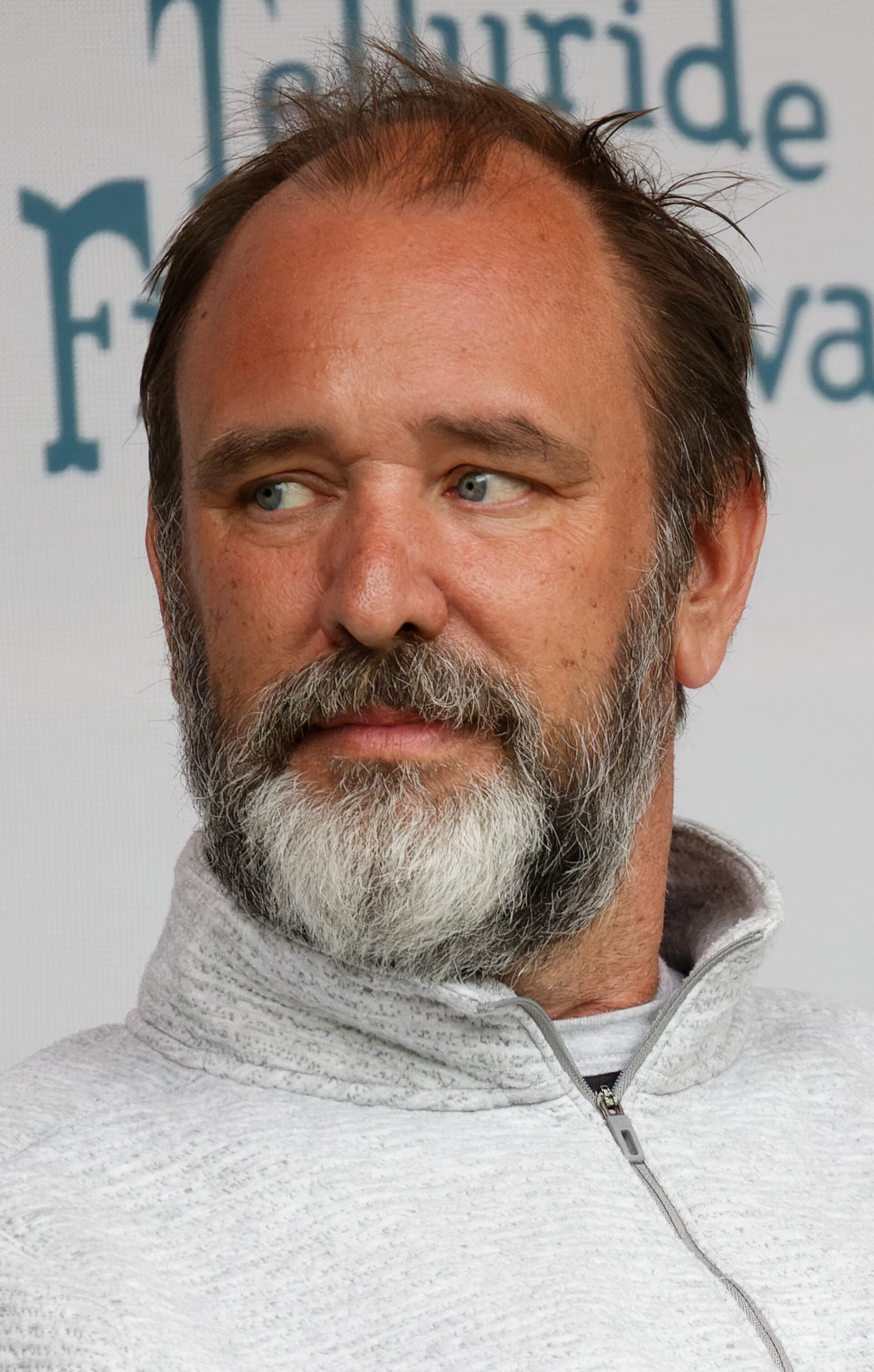 Trey Parker at the 2024 Telluride Film Festival during a panel discussion about documentary ¡Casa Bonita Mi Amor!, a film he stars in.