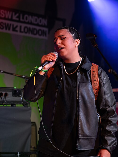 Trisha Tak, singer from Leicester, UK, at the 2025 SXSW London festival in London, England.