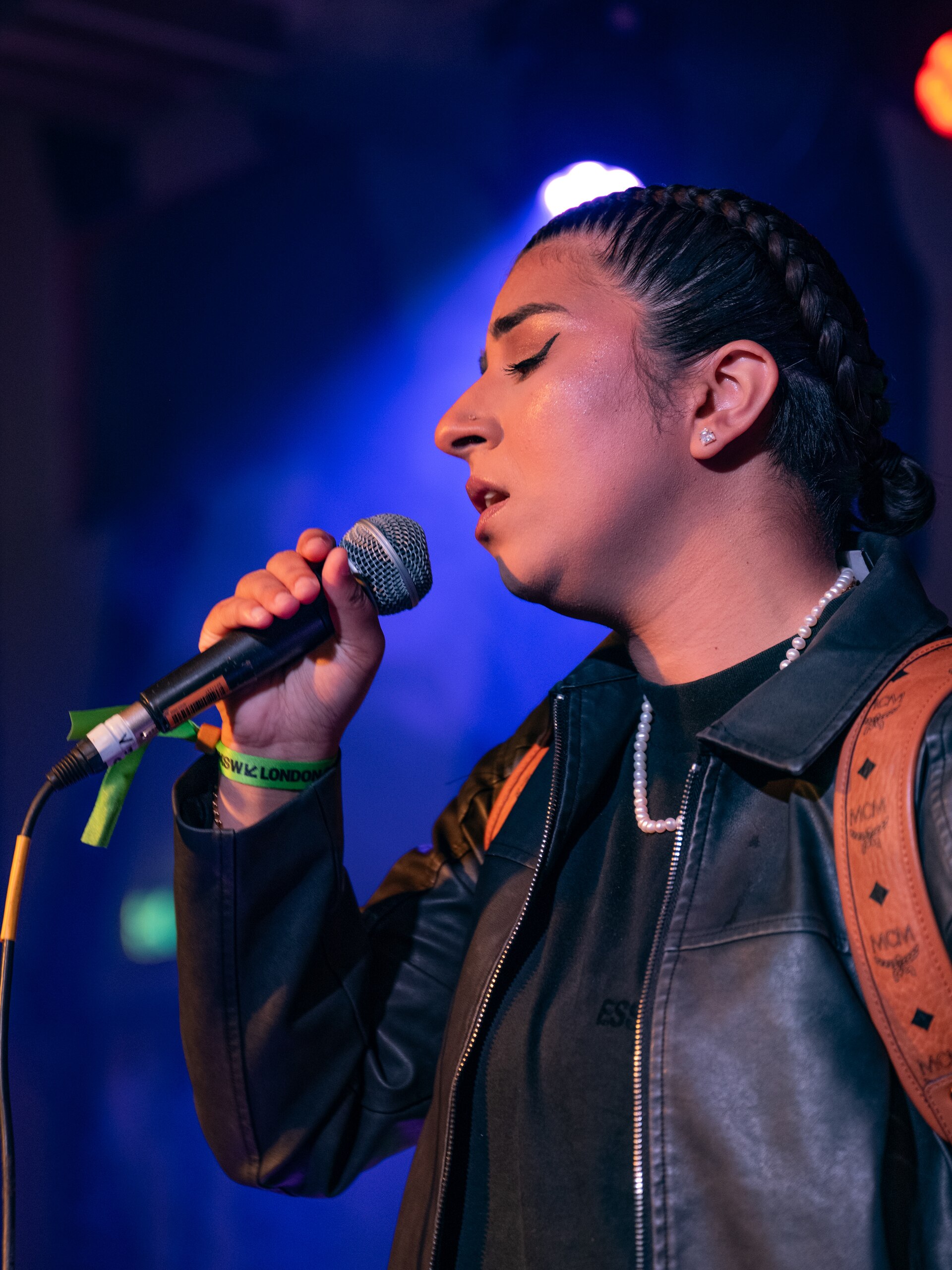 Trisha Tak, singer from Leicester, UK, at the 2025 SXSW London festival in London, England.