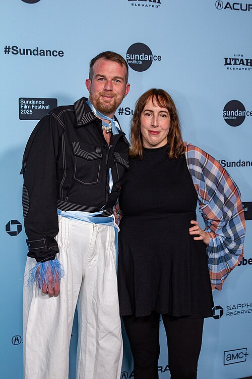 Tristan Scott-Behrends and Rhianon Jones at the 2025 Sundance Film Festival for the movie Bunnylovr.