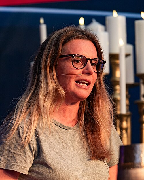 Trude Lorentzen at the True Crime festival in Arendal, Norway, 2025