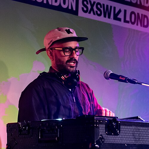 Turkish Dcypha, music producer & engineer, at the 2025 SXSW London festival in London, England.