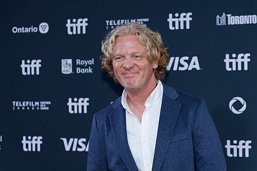 Tyler Measom at the 2024 Toronto International Film Festival (TIFF) for the movie Takin' Care of Business.