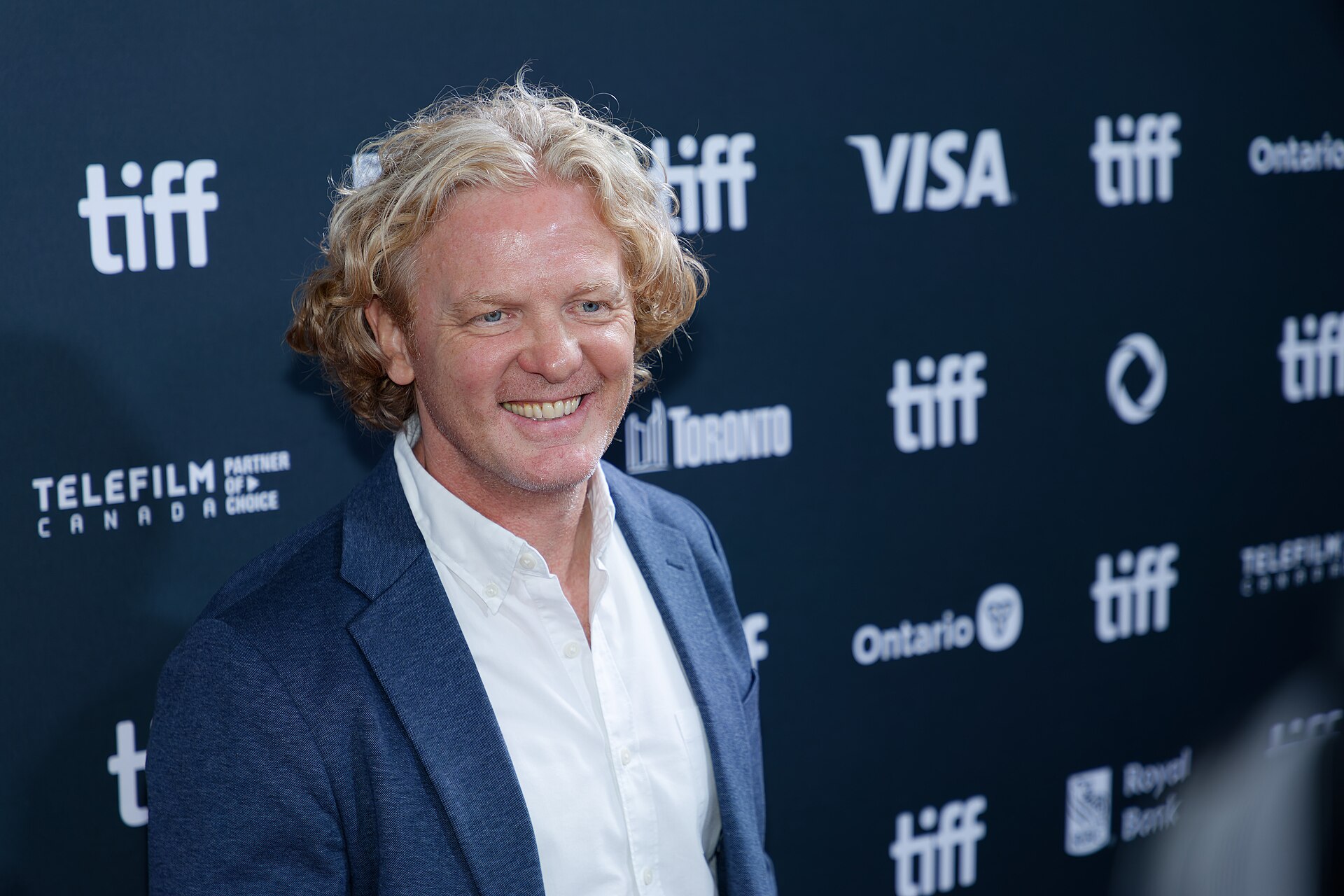 Tyler Measom at the 2024 Toronto International Film Festival (TIFF) for the movie Takin' Care of Business.