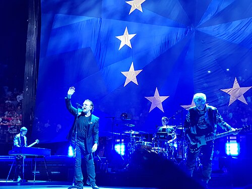 U2 in concert in Paris in 2018