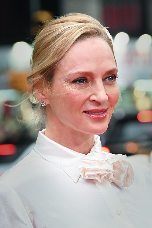 Uma Thurman at the Opening Night of "Good Night, and Good Luck" on Broadway, April 2025
