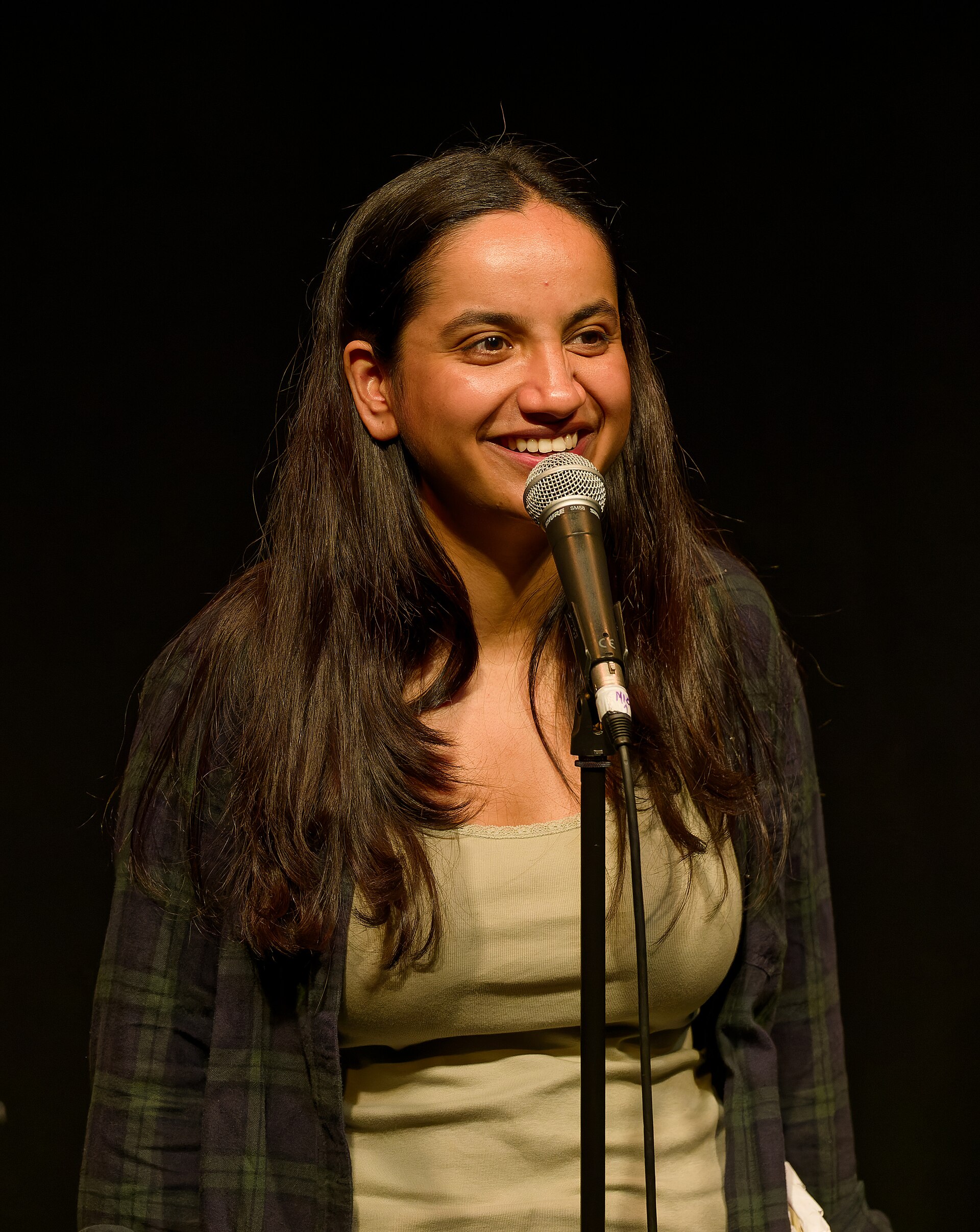 Urooj Ashfaq, comedian, at the 2024 Edinburgh Festival Fringe in the show, It's Funny To Me (Work in Progress).