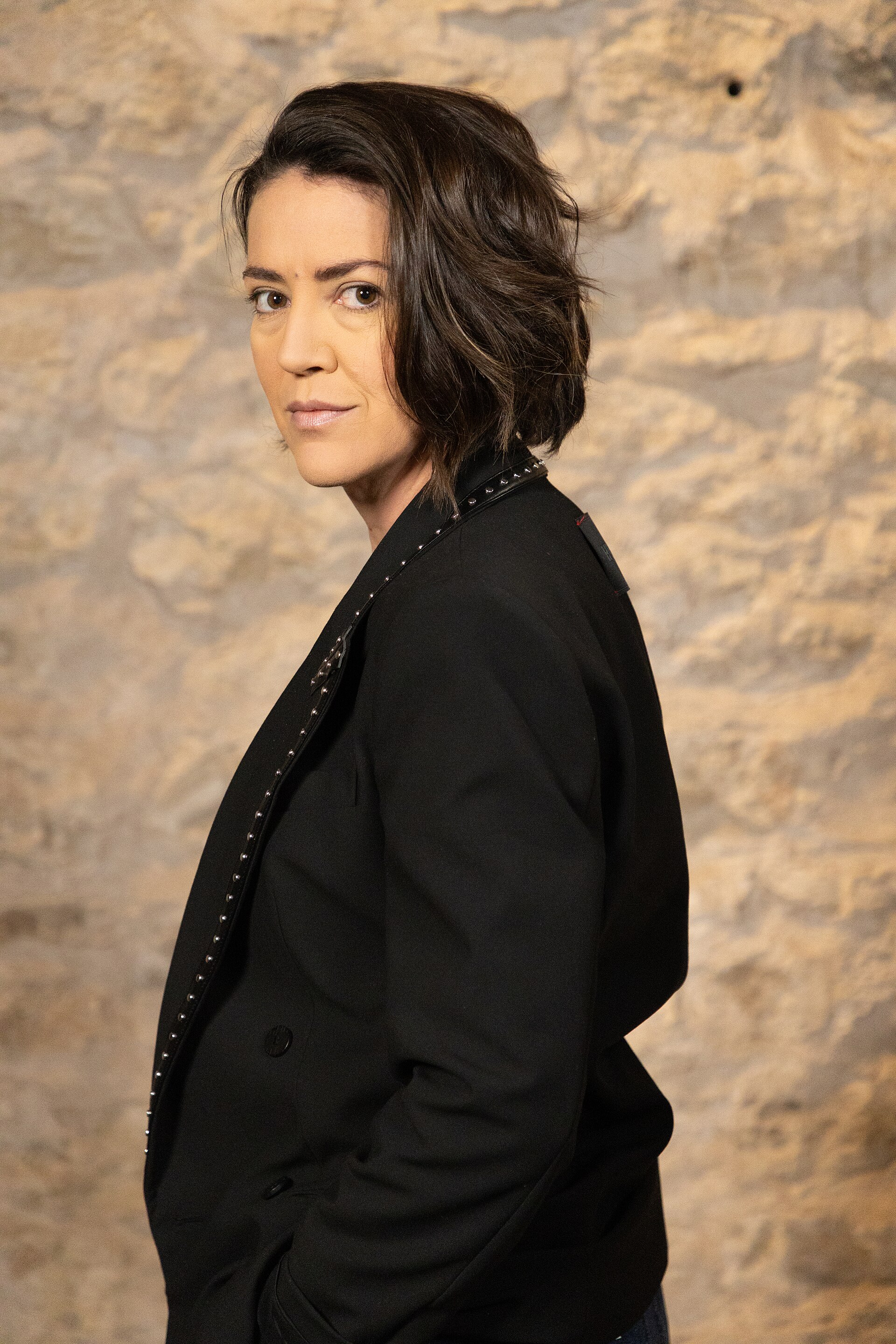 Urzula Barba Hopfner, Film Director, at the WikiPortraits studio at the 2025 SXSW Festival.