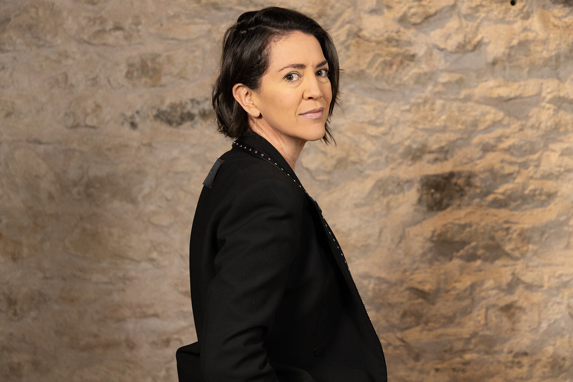 Urzula Barba Hopfner, Film Director, at the WikiPortraits studio at the 2025 SXSW Festival.