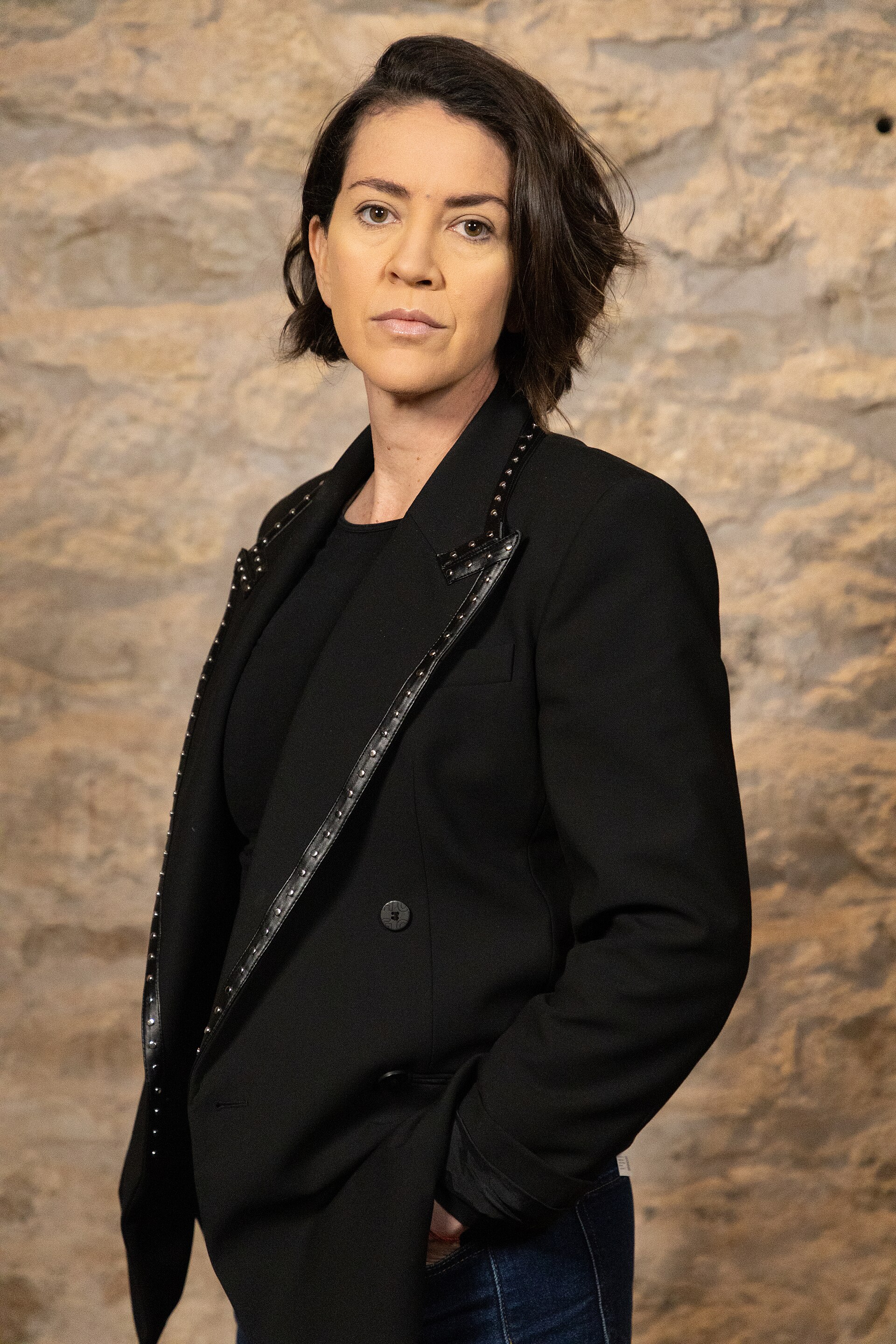 Urzula Barba Hopfner, Film Director, at the WikiPortraits studio at the 2025 SXSW Festival.