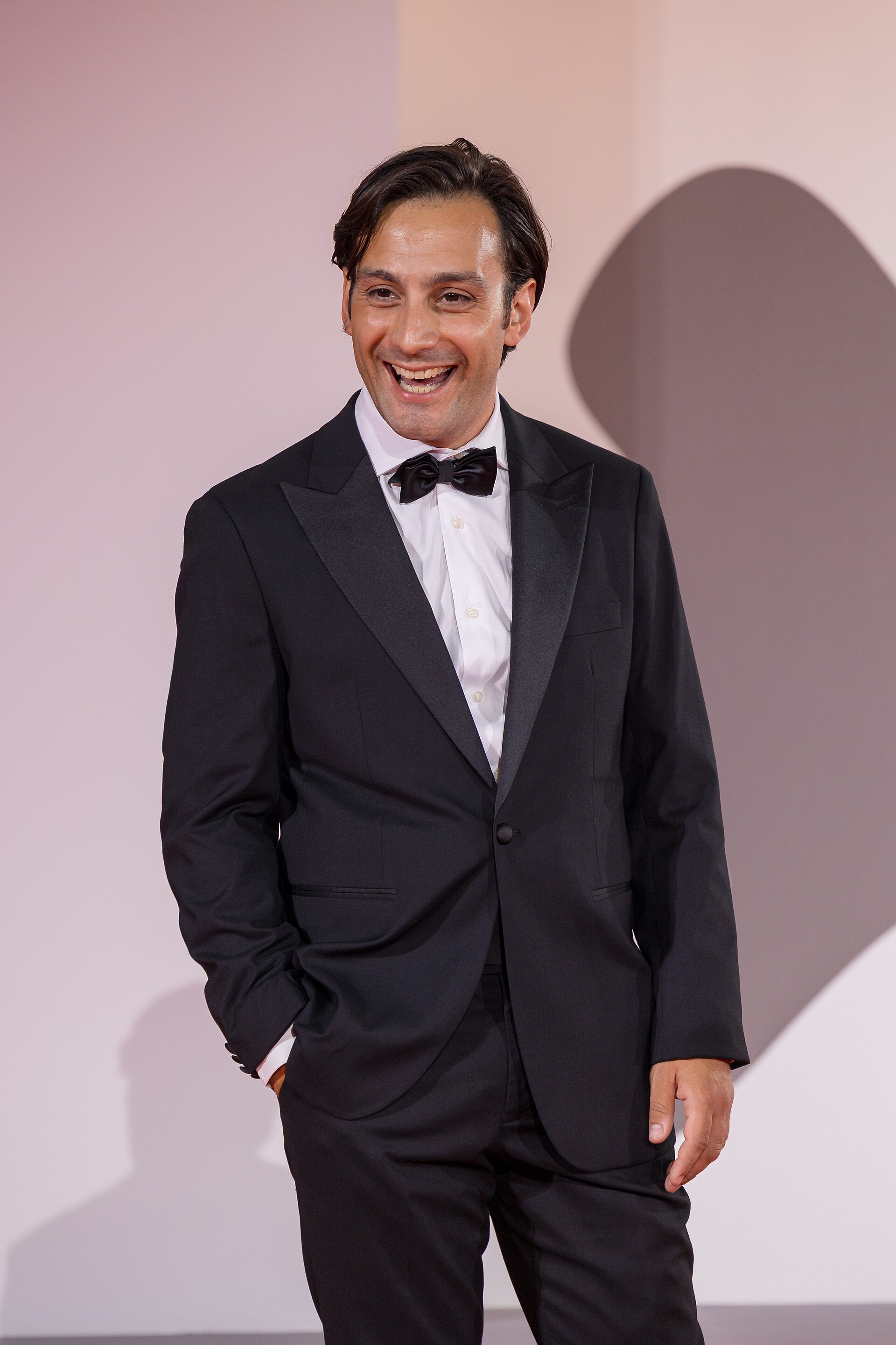 valentino mannias, actor, at 82nd Venice International Film Festival in Venice, Italy for the film il mostro.