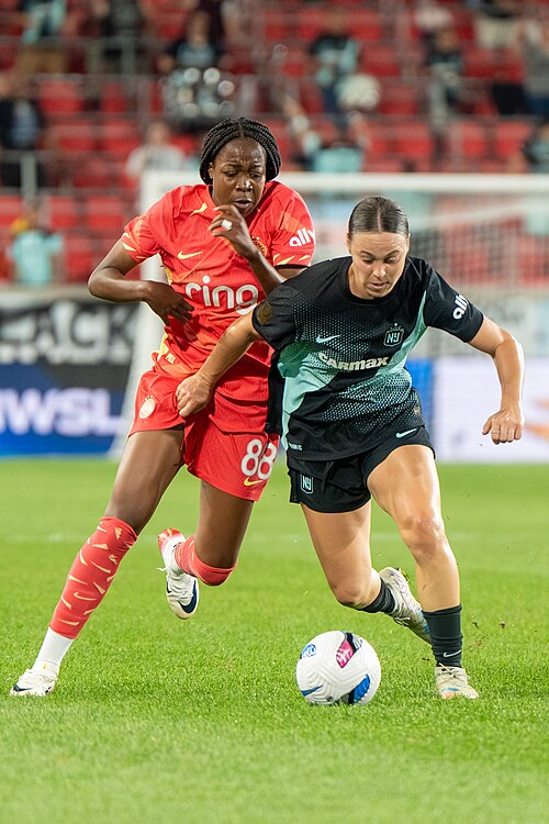 Valerin Loboa and Lilly Reale during Gotham FC vs Portland Thorns FC on 26 Sep 2025