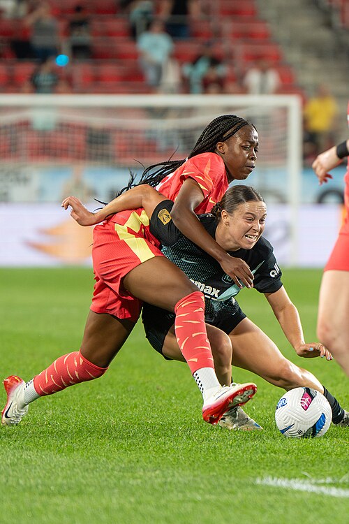 Valerin Loboa and Lilly Reale during Gotham FC vs Portland Thorns FC on 26 Sep 2025