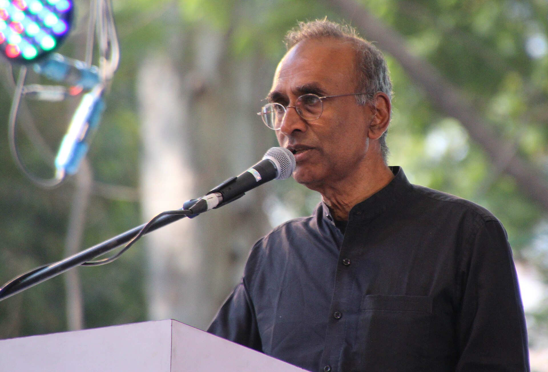 Venki Ramakrishnan, biologist, at the 2025 Jaipur Literarature Festival in Jaipur, India