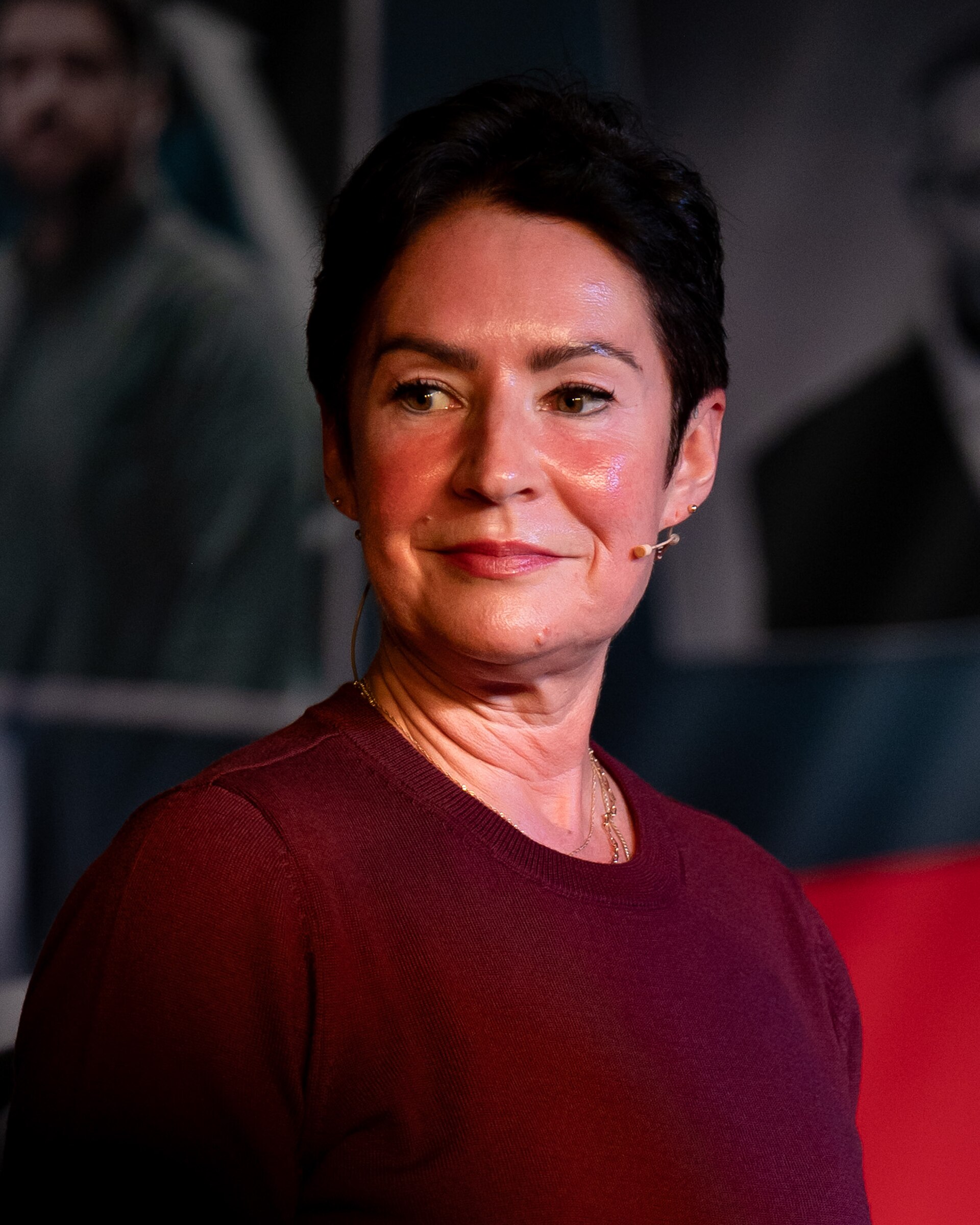 Veronica Orderud at the True Crime festival in Arendal, Norway, 2025