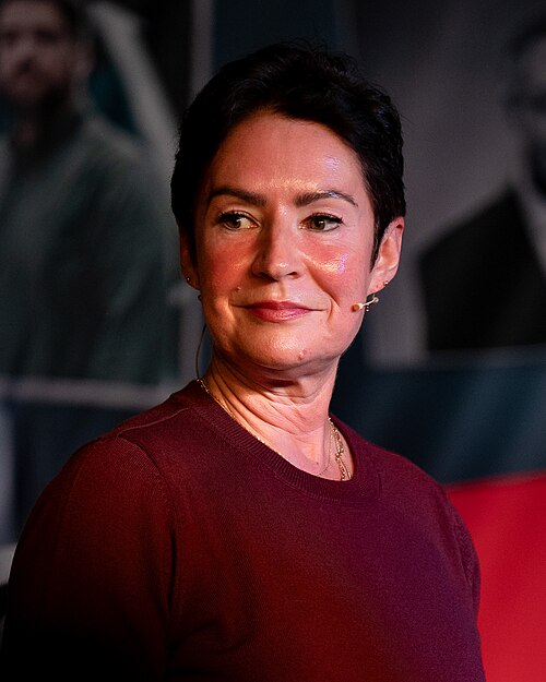 Veronica Orderud at the True Crime festival in Arendal, Norway, 2025