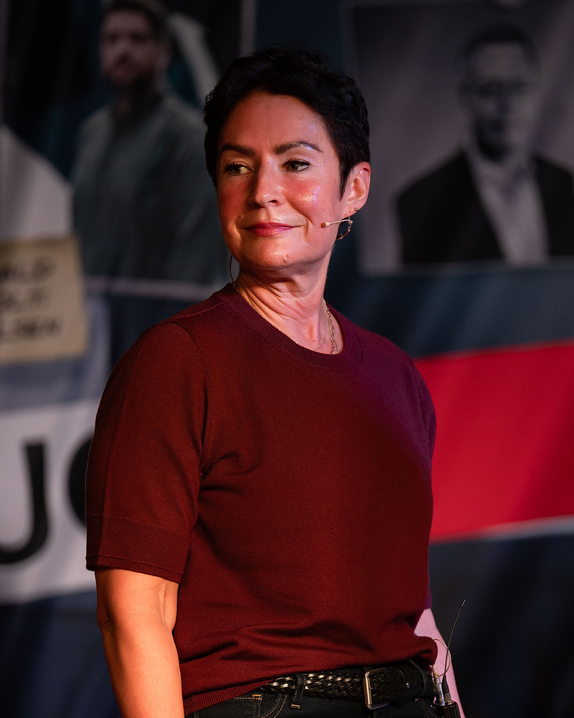 Veronica Orderud at the True Crime festival in Arendal, Norway, 2025