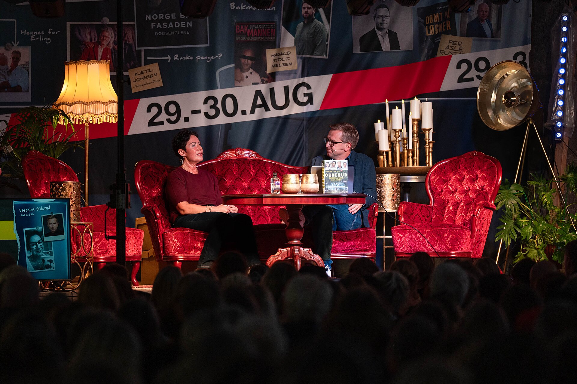 Veronica Orderud interviewed by Øystein Milli at the True Crime festival in Arendal, Norway, 2025