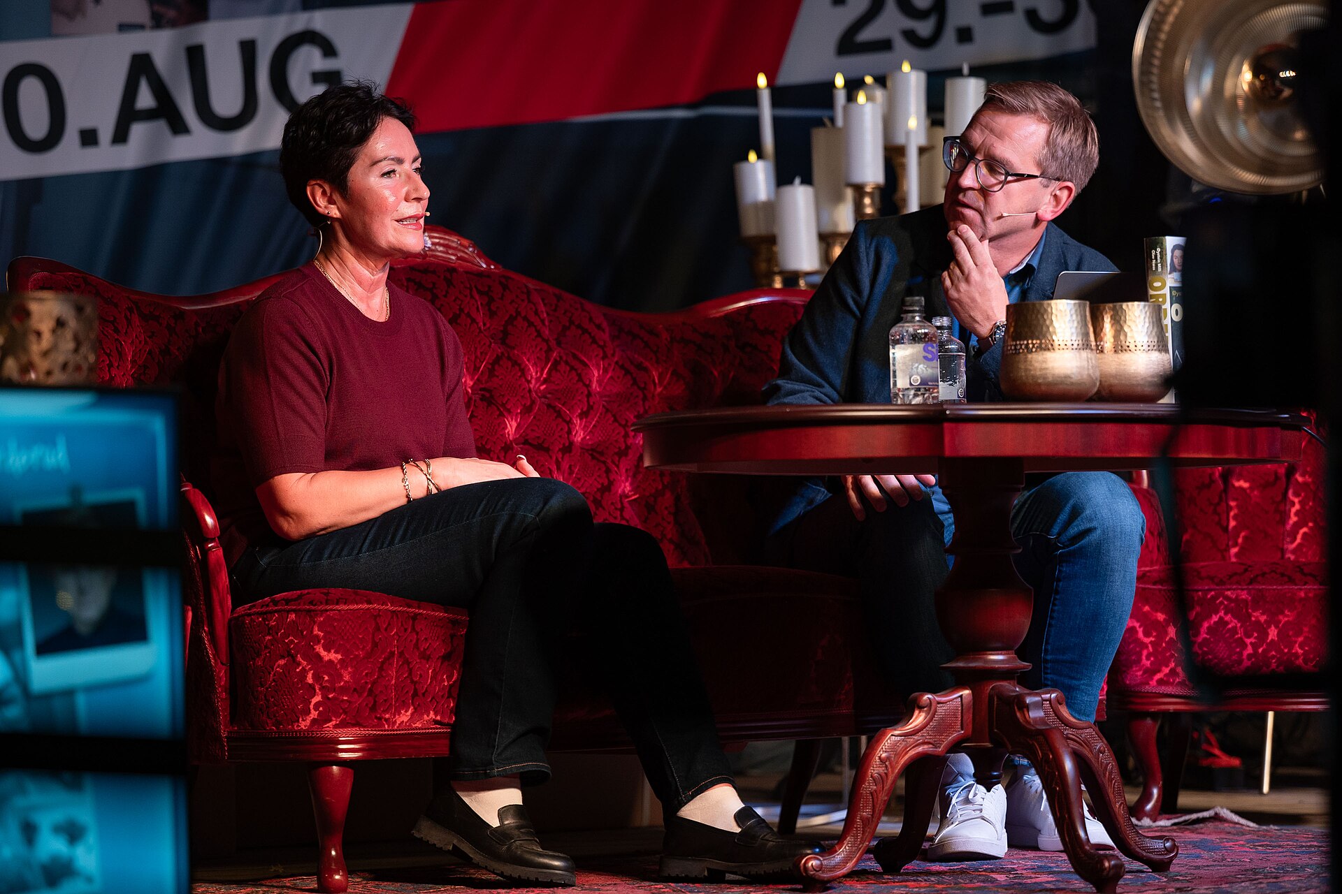 Veronica Orderud interviewed by Øystein Milli at the True Crime festival in Arendal, Norway, 2025