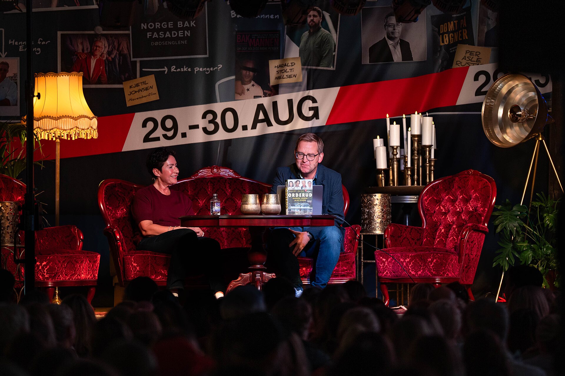 Veronica Orderud interviewed by Øystein Milli at the True Crime festival in Arendal, Norway, 2025