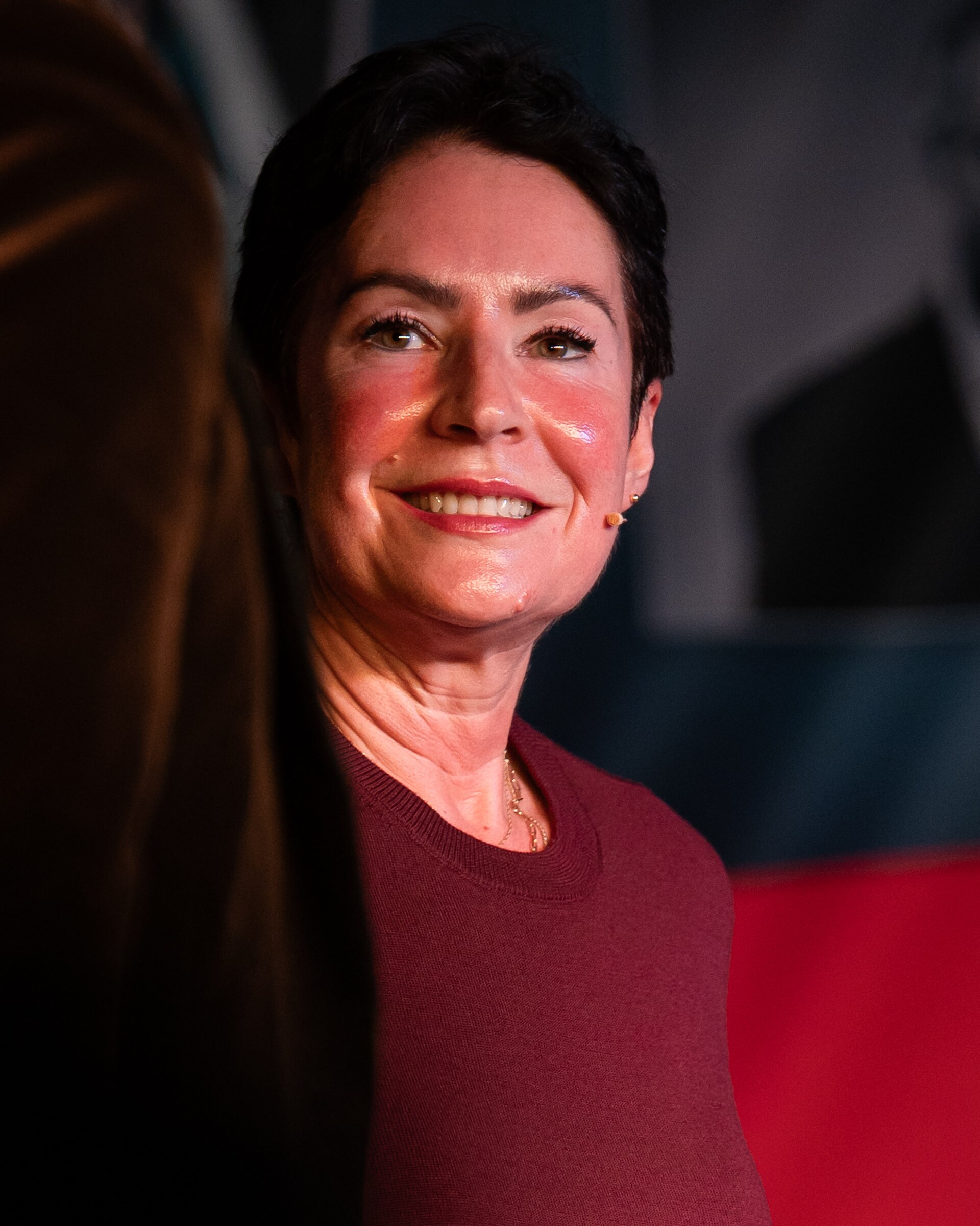 Veronica Orderud at the True Crime festival in Arendal, Norway, 2025