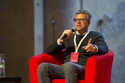 Vignesh Vellore, co-founder and CEO of The News Minute, speaking at the International Journalism Festival 2024 in Perugia, Italy.