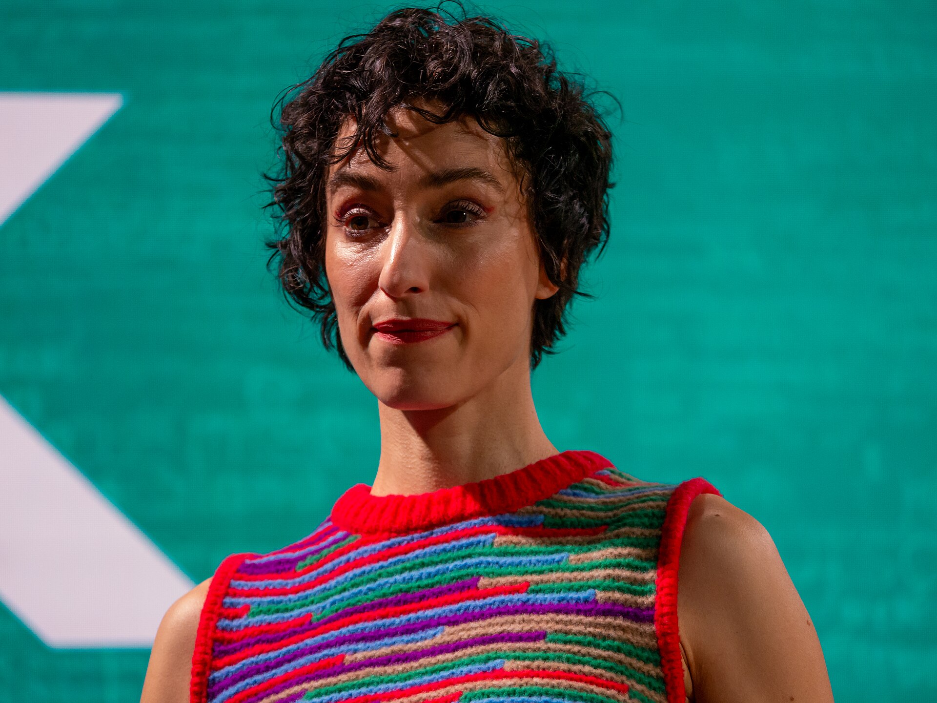 Vivian Perkovic, German journalist and Television presenter at the Frankfurt Book Fair 2025