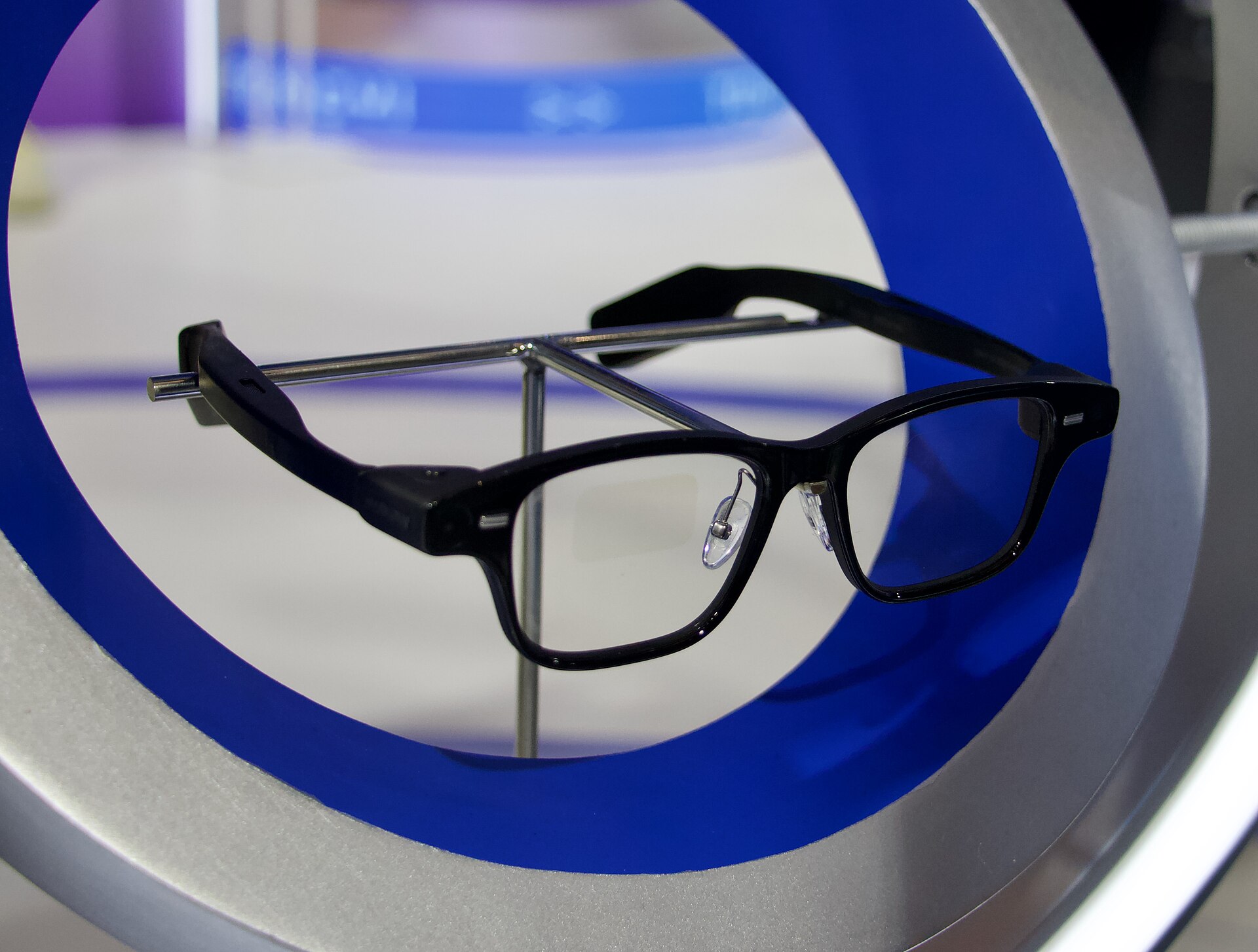 Alibaba's newly released Quark smart glasses on display at WAIC 2025