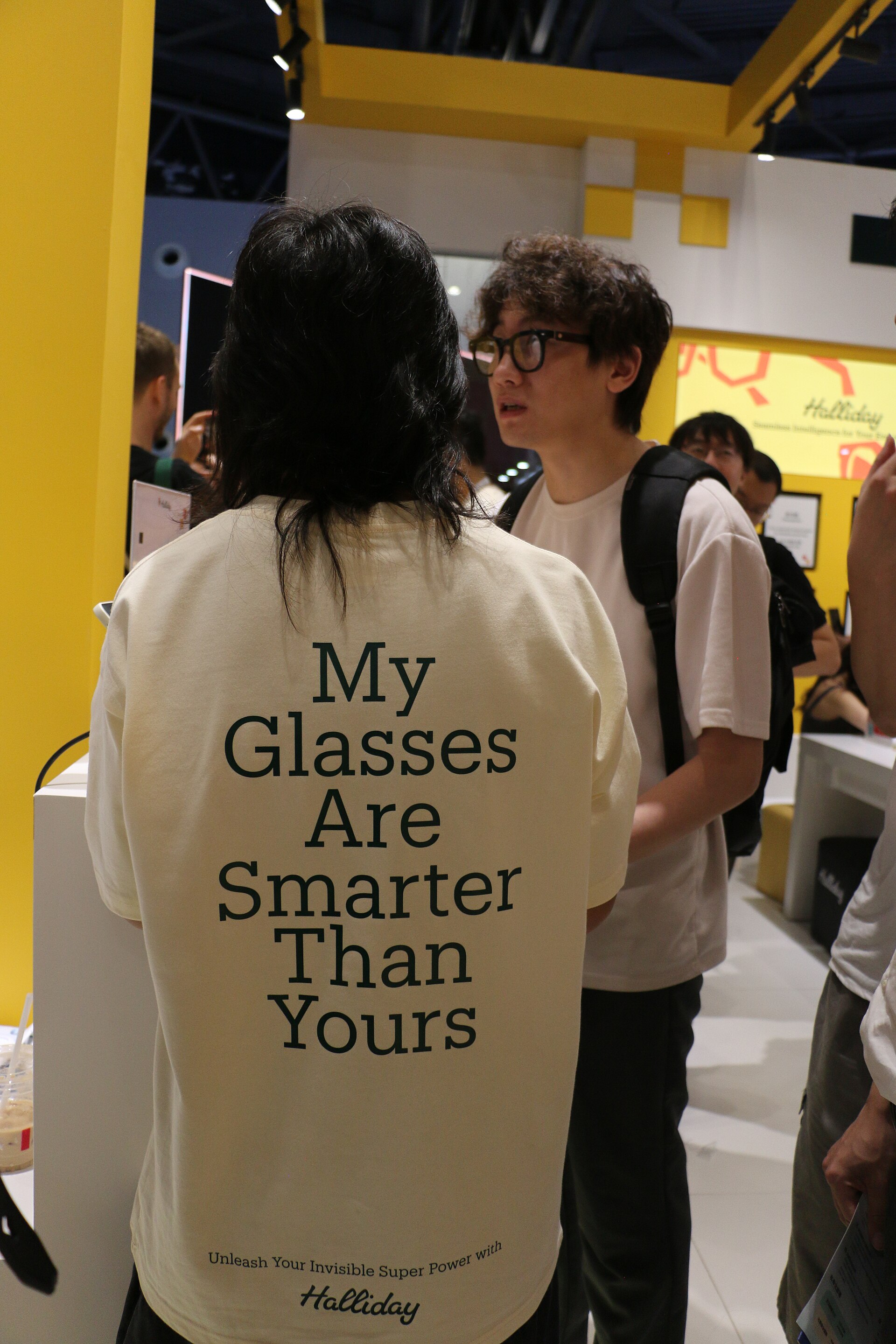 Halliday smartglasses exhibit at WAIC 2025 in Shanghai