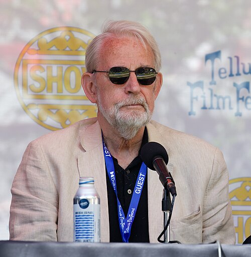 Walter Murch at the 2024 Telluride Film Festival during the Saturday Noon Seminar panel discussion.