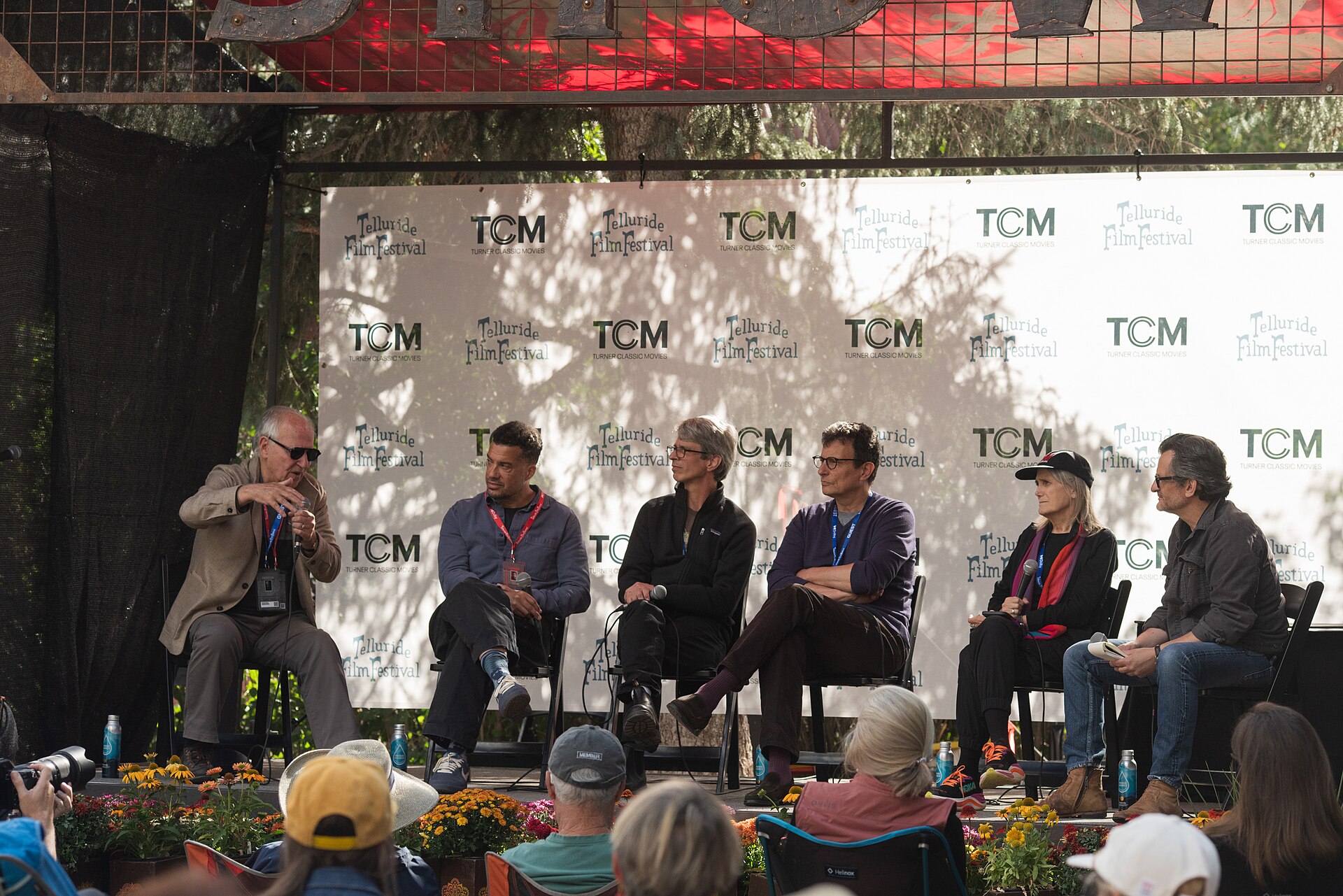 Werner Herzog, Ezra Edelman, Marshall Curry, David Remnick, Amy Goodman, Ben Mankiewicz at 2025 Telluride Film Festival