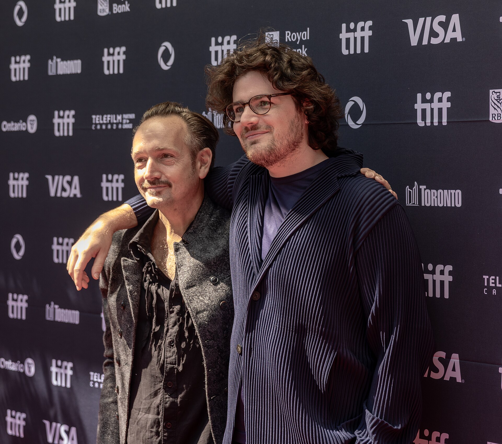 Will Bates, composer, and Daniel Roher, director, at the 2025 Toronto International Film Festival (TIFF) for the movie Tuner.