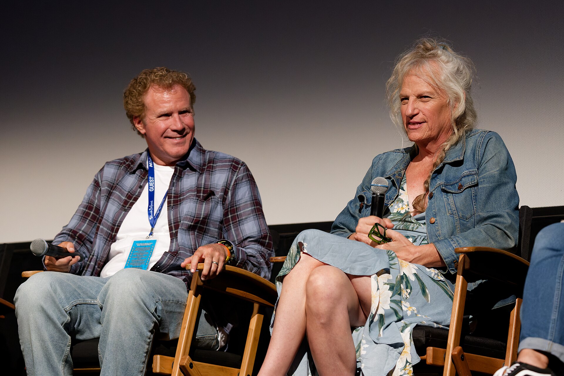 Will Ferrell and Harper Steele at the 2024 Telluride Film Festival for a screening of the movie, Will & Harper.