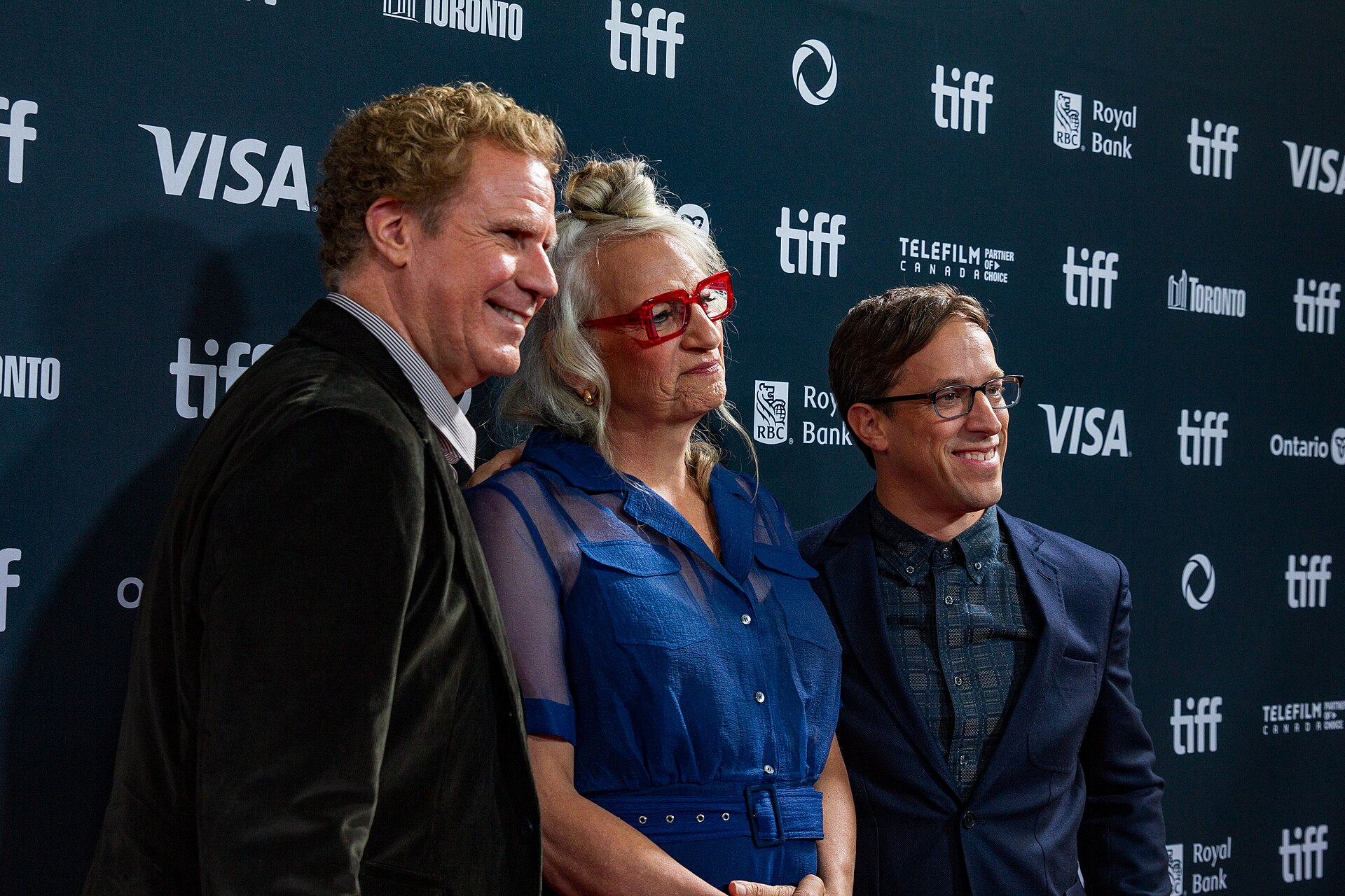 Will Ferrell, Harper Steele, and Josh Greenbaum at the 2024 Toronto International Film Festival (TIFF) for the movie Will & Harper.