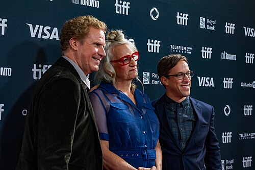 Will Ferrell, Harper Steele, and Josh Greenbaum at the 2024 Toronto International Film Festival (TIFF) for the movie Will & Harper.