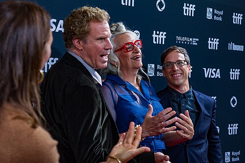 Will Ferrell, Harper Steele, and Josh Greenbaum at the 2024 Toronto International Film Festival (TIFF) for the movie Will & Harper.