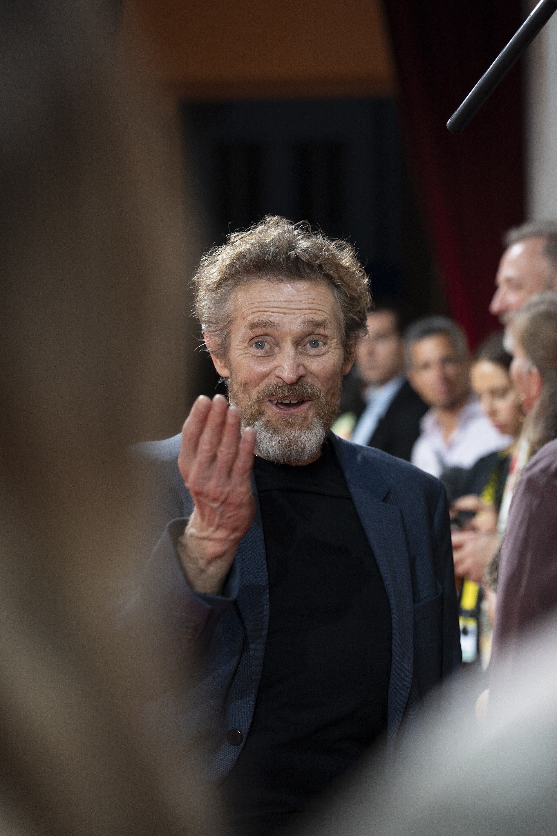 Willem Dafoe arriving at the red carpet at the 78th Locarno Film Festival red carpet