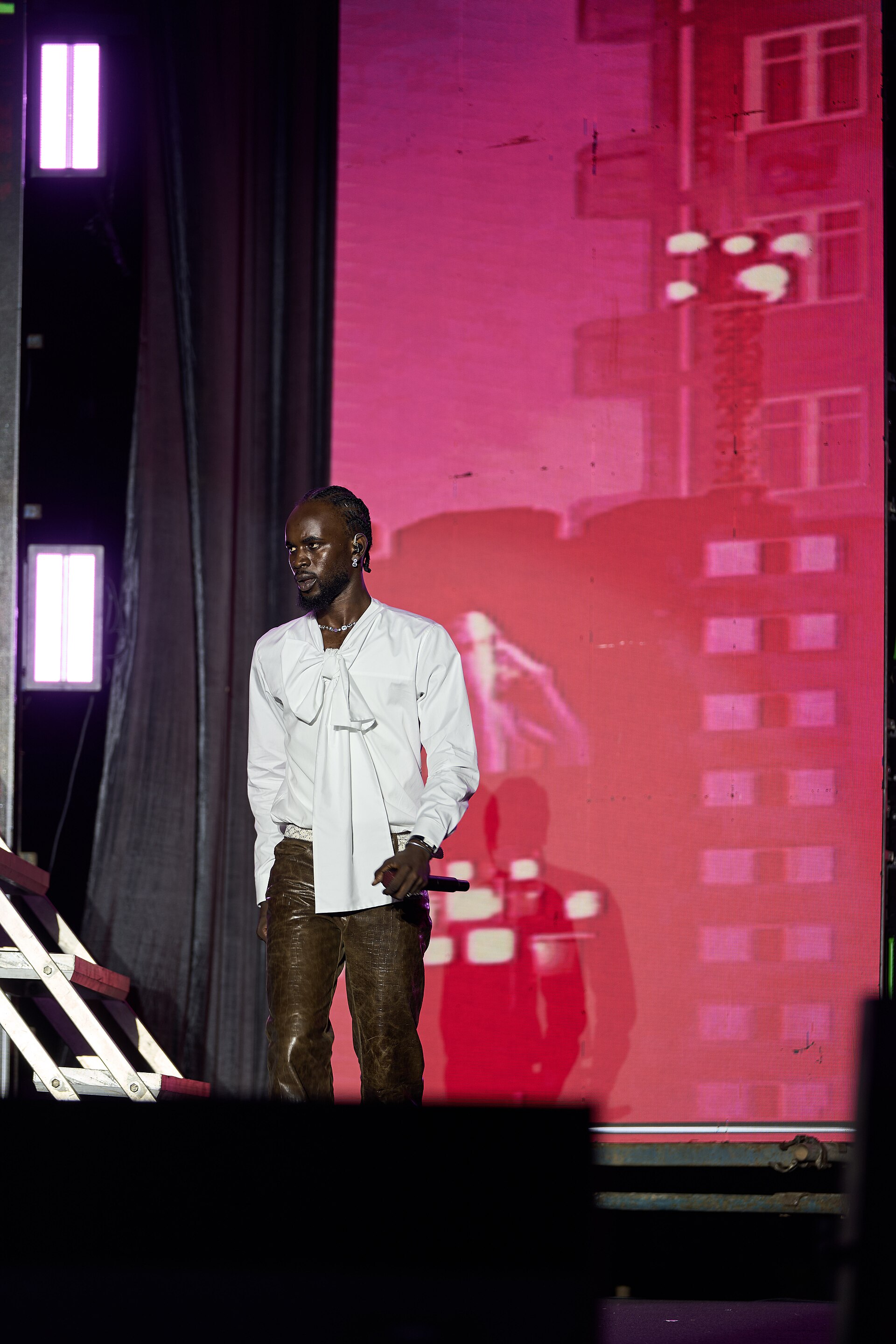 Music performance at Zaama Disco Concert in Accra, Ghana.