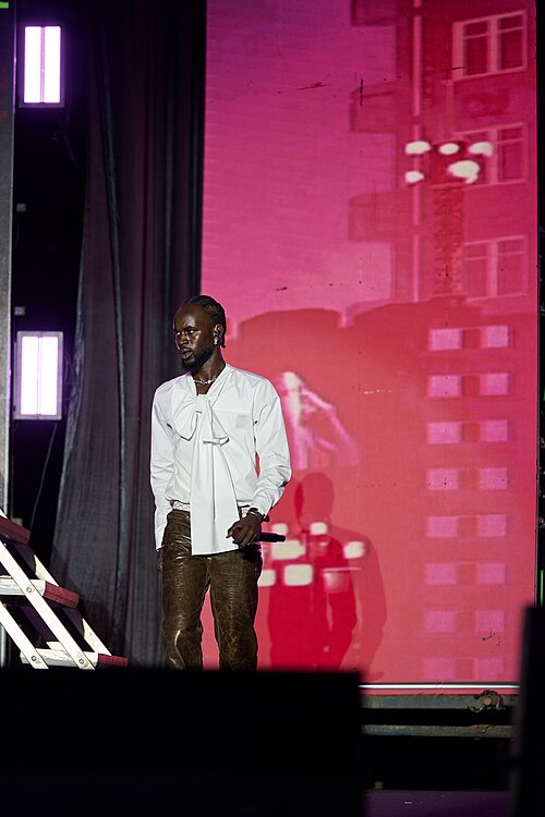 Music performance at Zaama Disco Concert in Accra, Ghana.