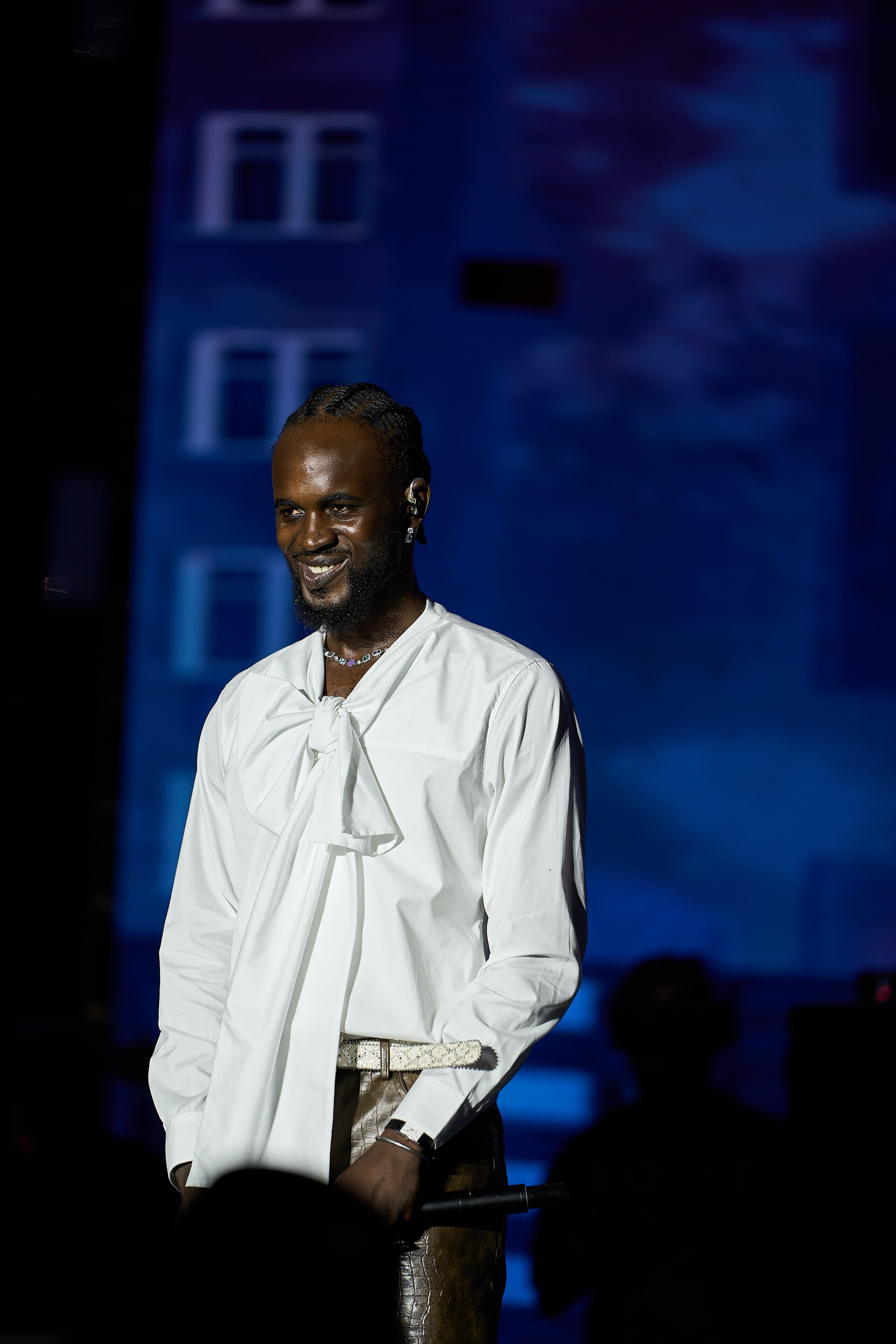 Music performance at Zaama Disco Concert in Accra, Ghana.