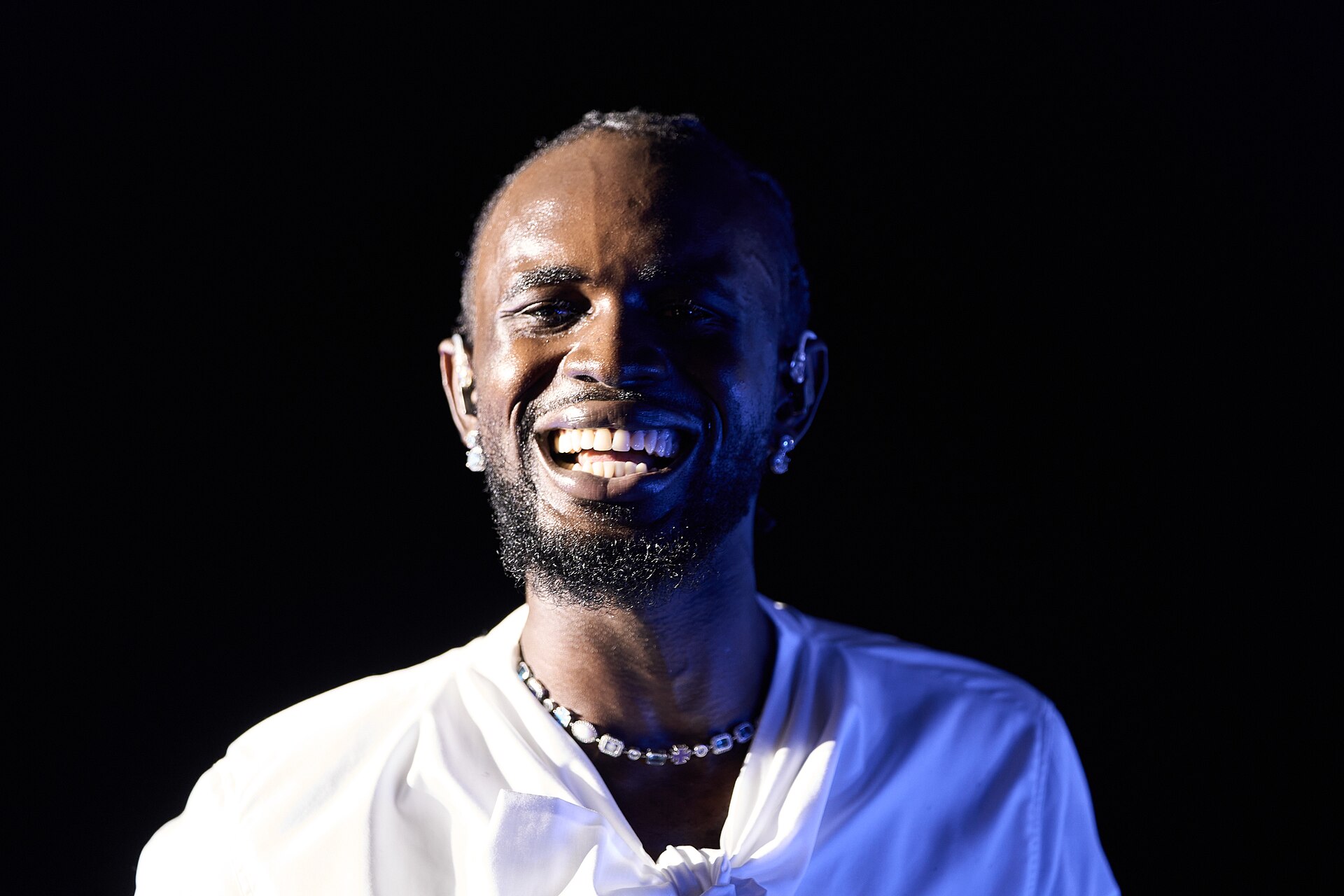 Music performance at Zaama Disco Concert in Accra, Ghana.