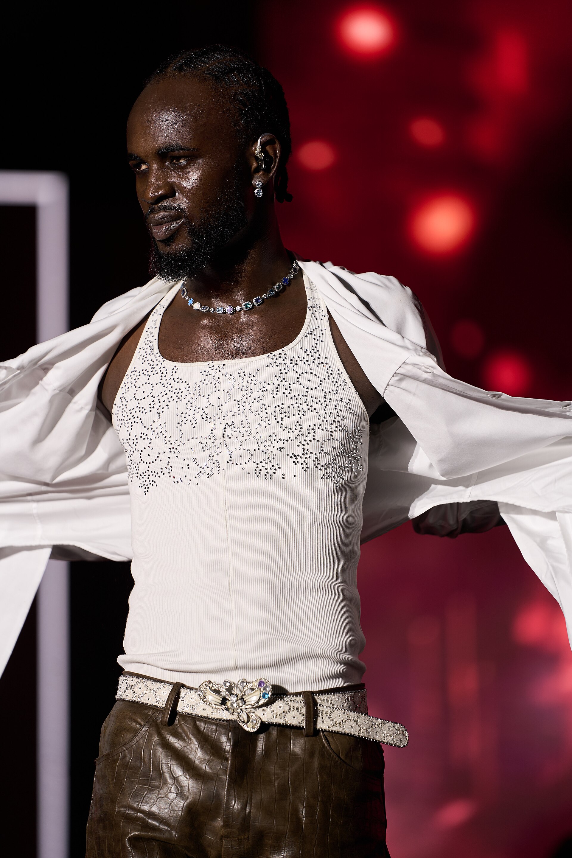 Music performance at Zaama Disco Concert in Accra, Ghana.