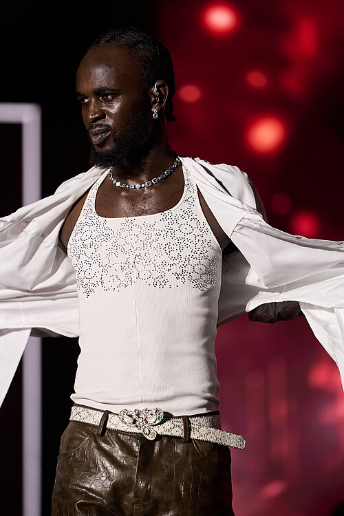 Music performance at Zaama Disco Concert in Accra, Ghana.