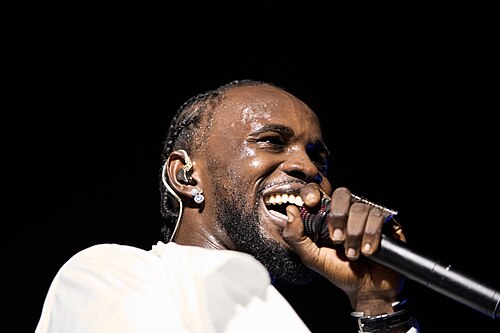 Music performance at Zaama Disco Concert in Accra, Ghana.