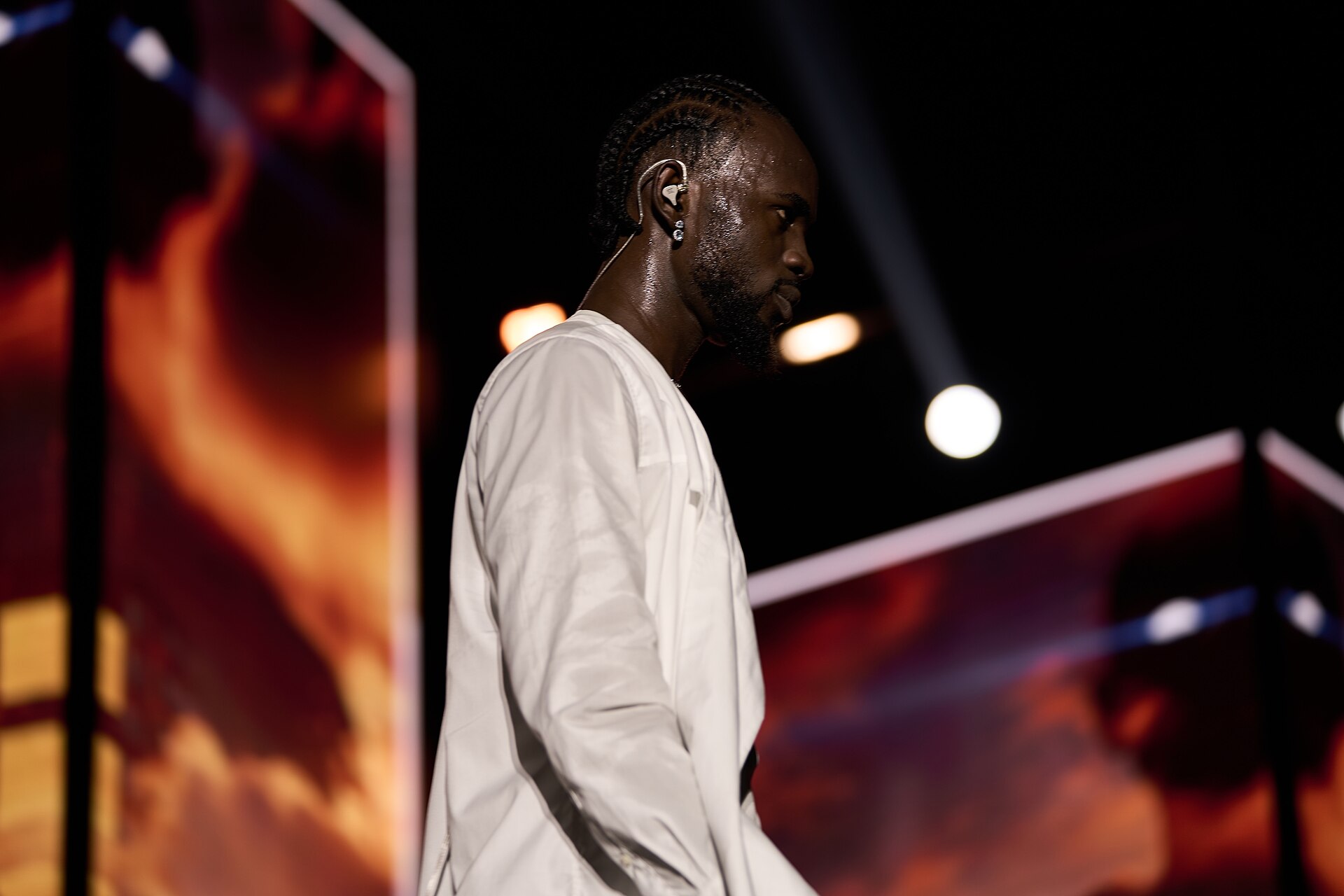 Music performance at Zaama Disco Concert in Accra, Ghana.