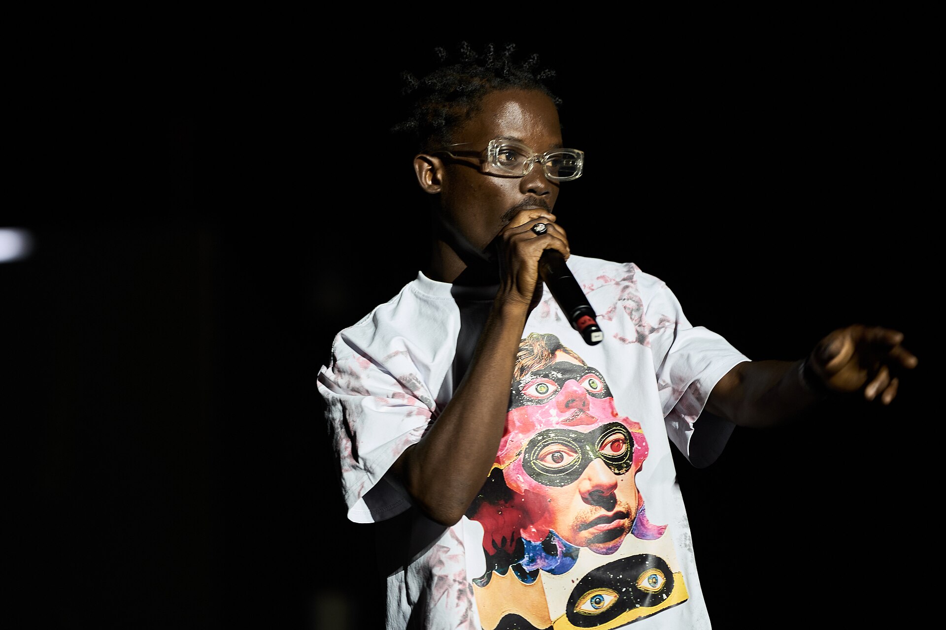 Music performance at Zaama Disco Concert in Accra, Ghana.