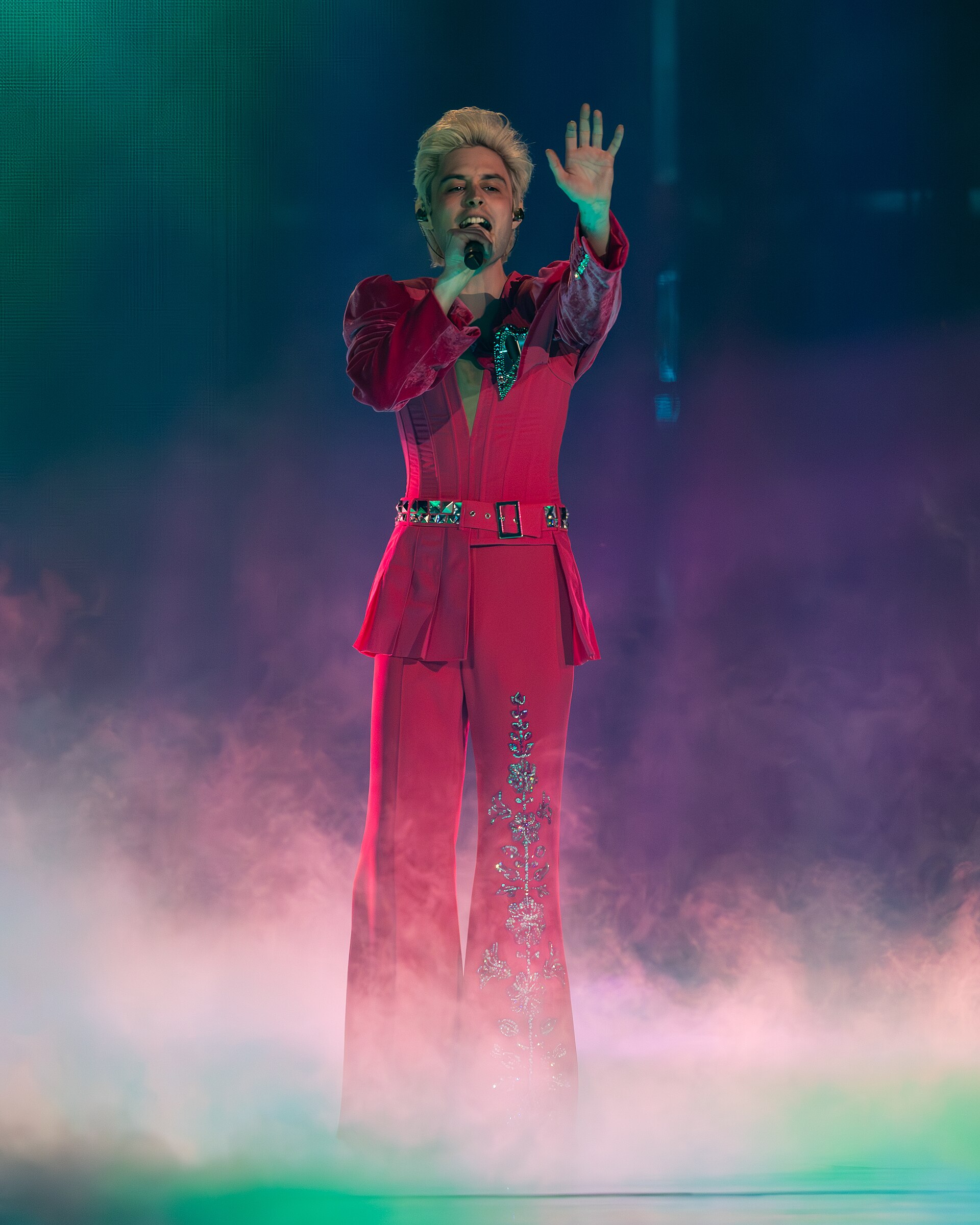 Ziferblat, representing Ukraine, performing at Eurovision 2025 in Basel, Switzerland.