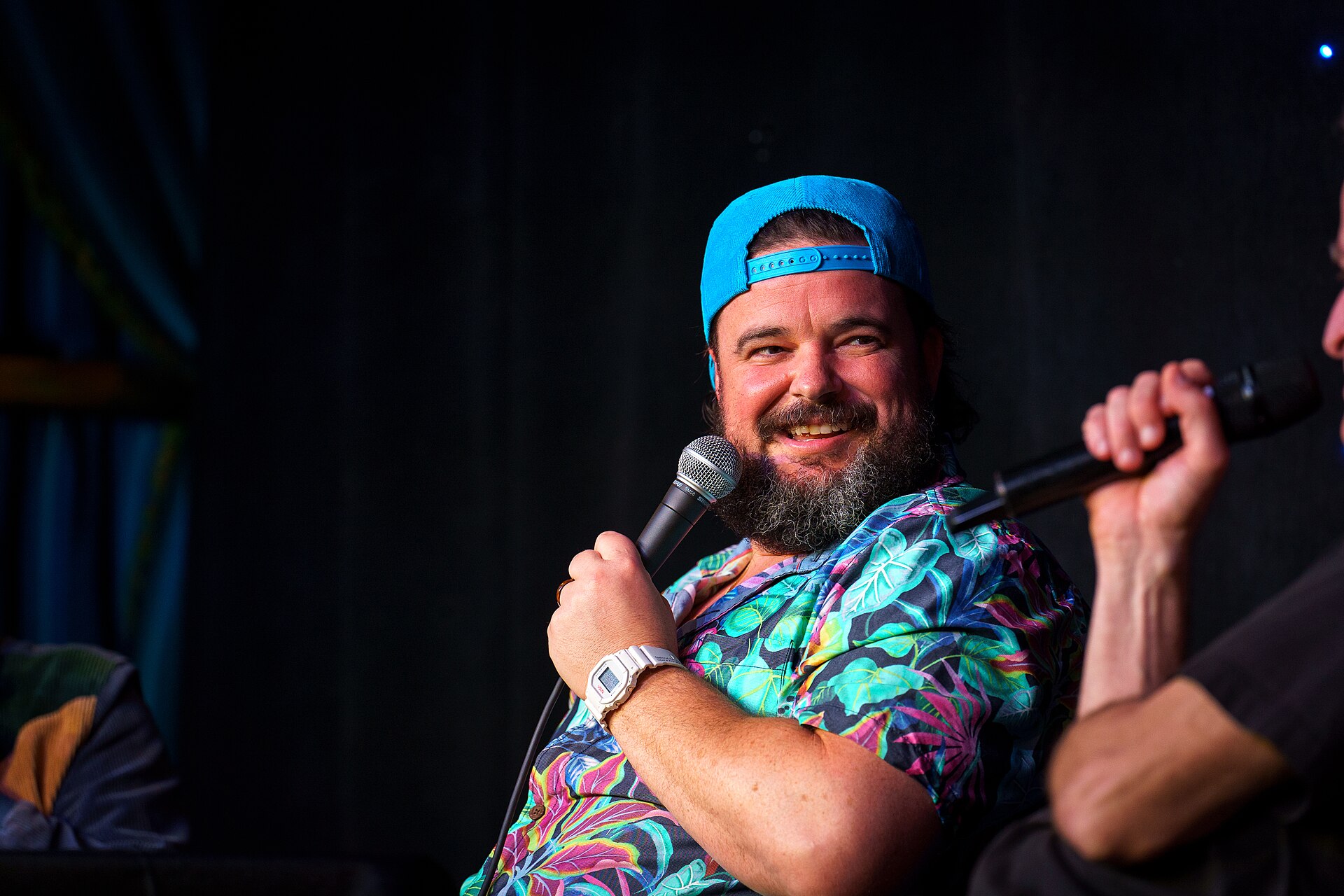 Jon Gabrus performs at improv4humans at SXSW 2024